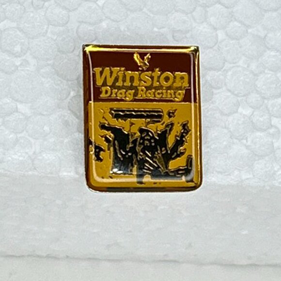 Vintage 1988 Winston Drag Racing Hat/Jacket/Lapel Pin - Picture 2 of 10
